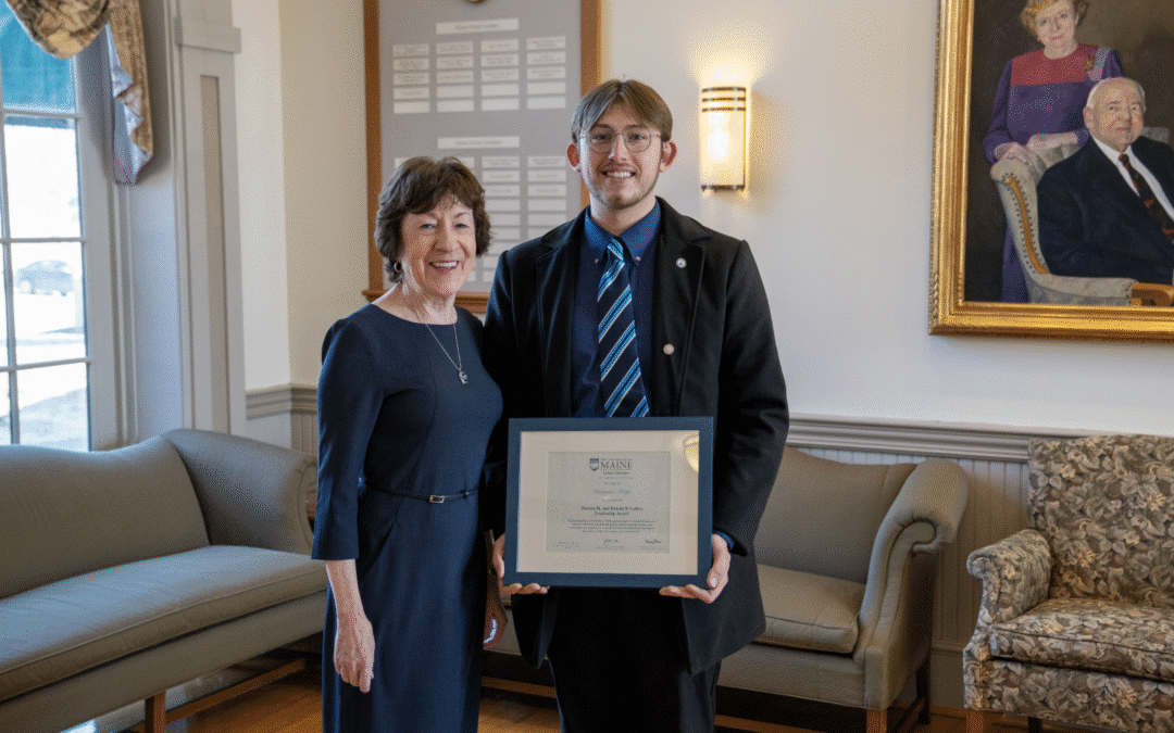 Senator Collins Speaks at Inaugural Patricia and Donald Collins Leadership Award Presentation at UMaine